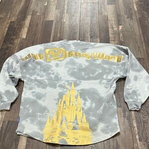 Disney Gray and Yellow Long Sleeve Tee